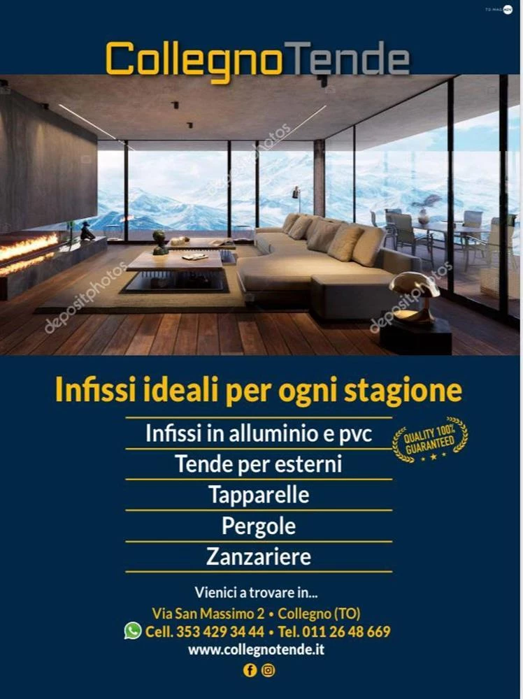 PRODUZIONE VENDITA INSTALLAZIONE RIPARAZIONE SERRAMENTI E INFISSI IN ALLUMINIO IN PVC E IN LEGNO-ALLUMINIO - COLLEGNO TENDE