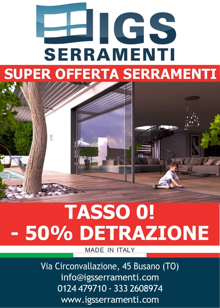 IGS SERRAMENTI - VENDITA SERRAMENTI PORTE E FINESTRE PERSIANE TAPPARELLE E ZANZARIERE ZONA CANAVESE