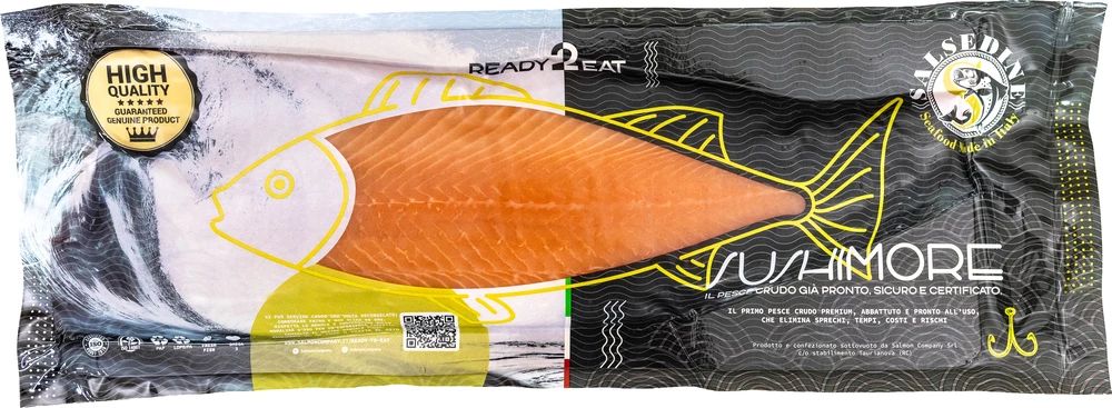 SALMON COMPANY - SALMONE READY TO EAT ED ETICHETTATO PER IL CONSUMO A CRUDO