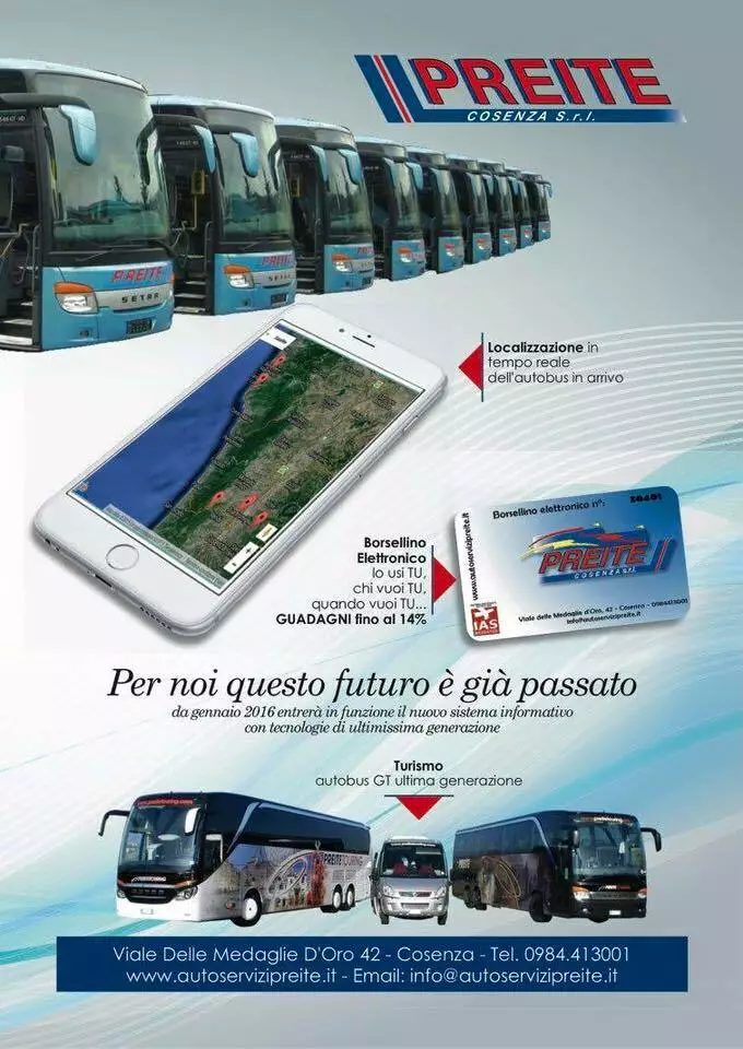 AUTOSERVIZI PREITE^TRASPORTI REGIONALI PROVINCIA DI COSENZA
