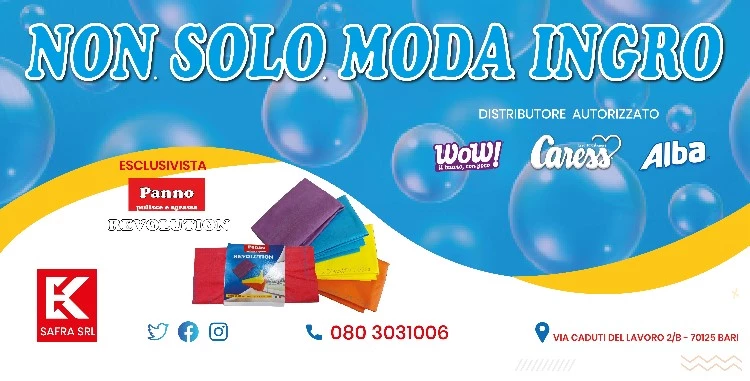NON SOLO MODA INGRO | CENTRO DISTRIBUZIONE E INGROSSO ARTICOLI PER LIGIENE DELLA CASA
