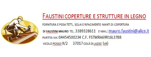 FAUSTINI - CARPENTERIA LEGNO COPERTURE LEGNO COSTRUZIONE TETTI STRUTTURE LEGNO LAMELLARE MASSICCIO - 1