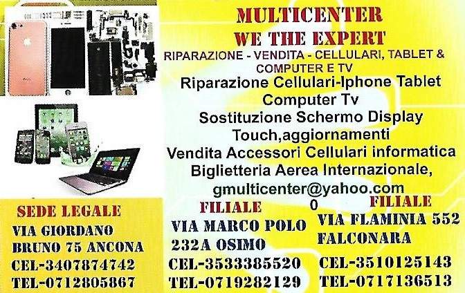 MULTICENTER - RIPARAZIONE CELLULARI SMARTPHONE COMPUTER - 1